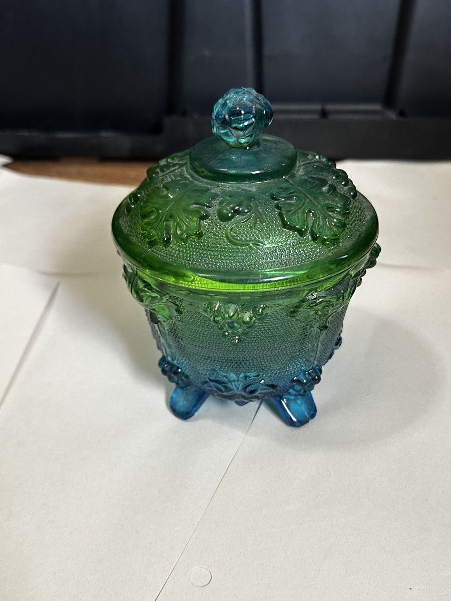 Little Avon glass jar with lid