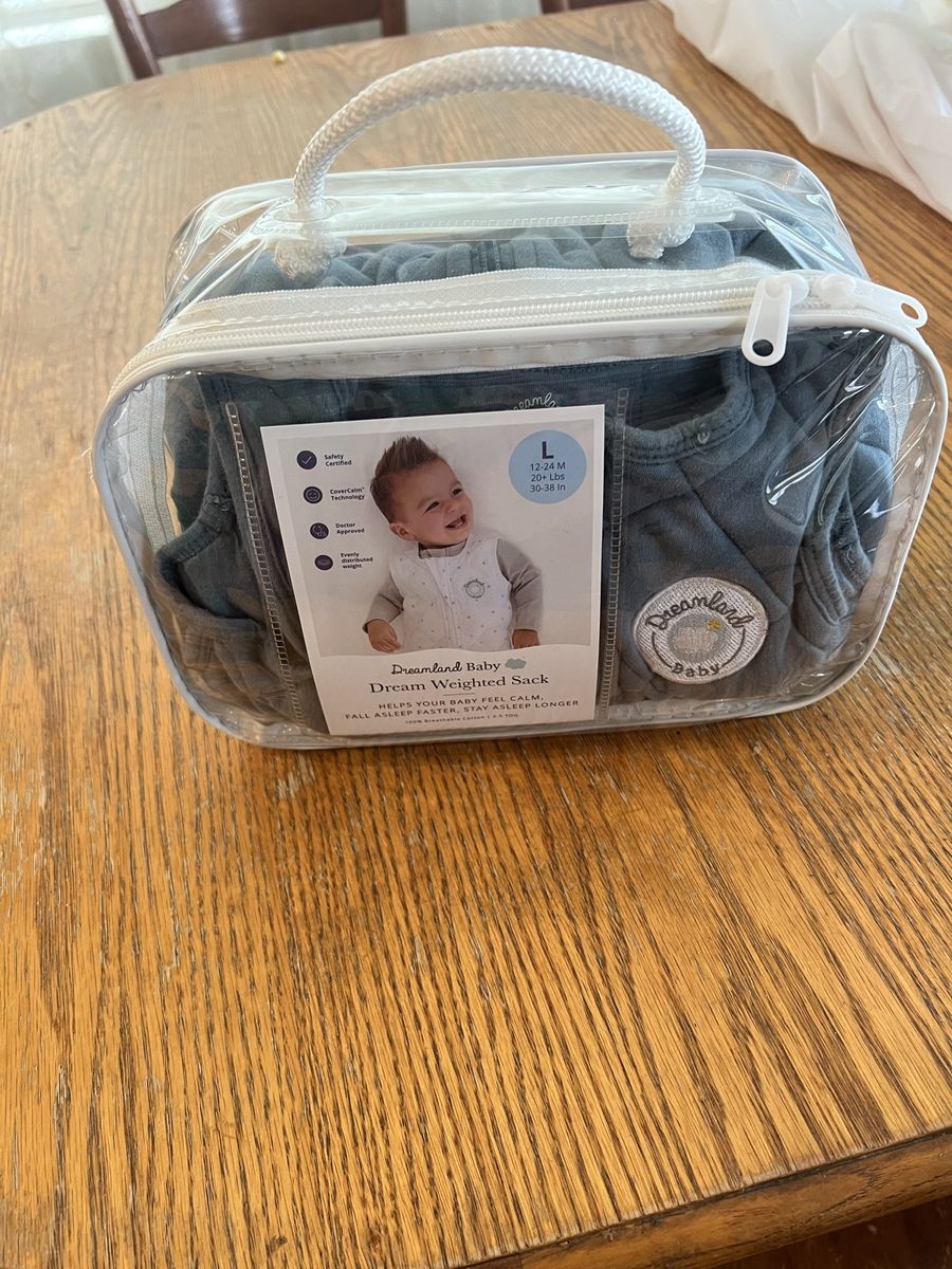 Dreamland Baby Dream Weighted Sleep Sack Size Large (12-24 Months) Blue Camo