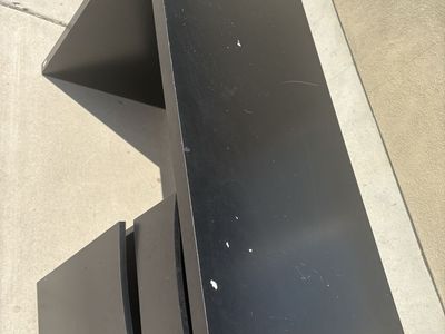 Black Wooden Office Desk with Drawer and Storage Cabinet