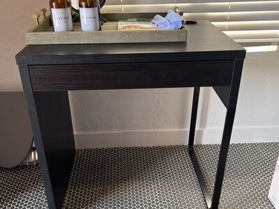 Black desk