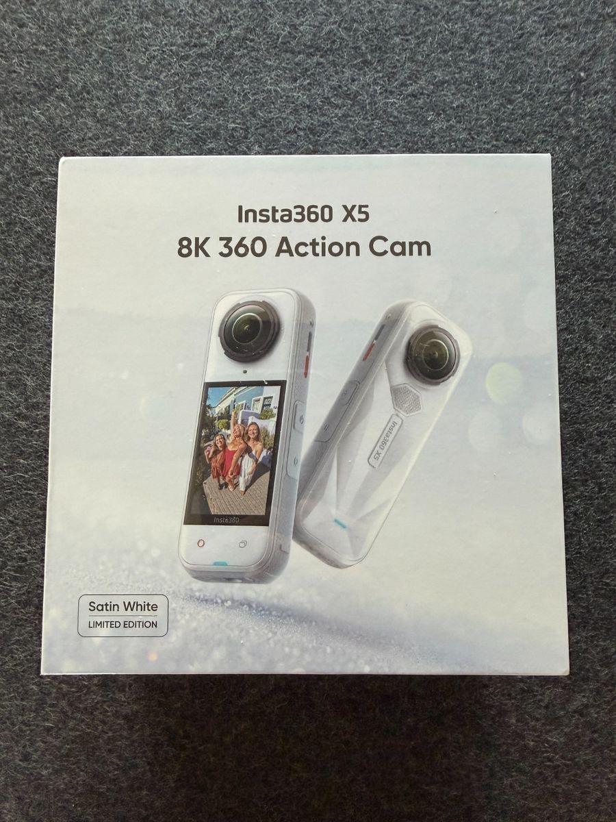Insta360 X5 8K 360 Action Camera Satin White Limited Edition - SEALED