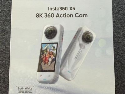 Insta360 X5 8K 360 Action Camera Satin White Limited Edition - SEALED