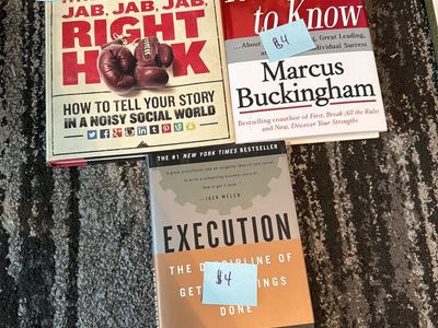 Business Books Lot: Jab, Jab, Jab, Right Hook; The One Thing You Need to Know; Execution