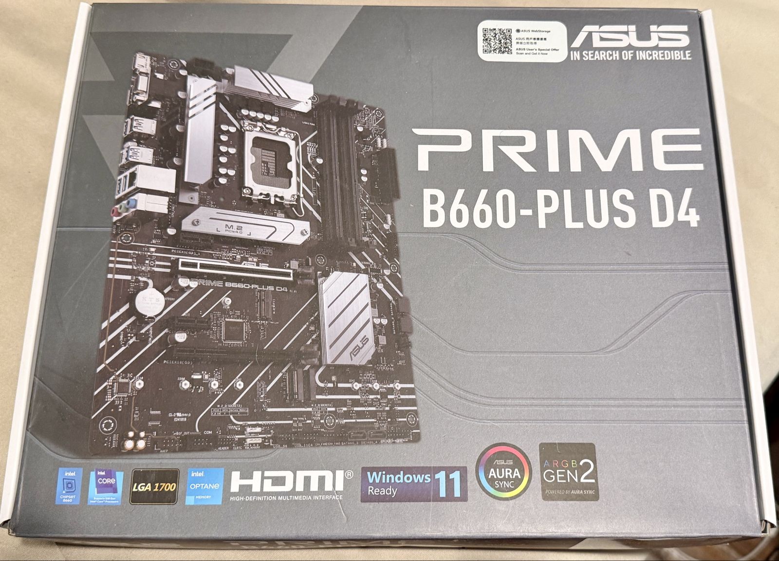 ASUS Prime B660-Plus D4 Motherboard