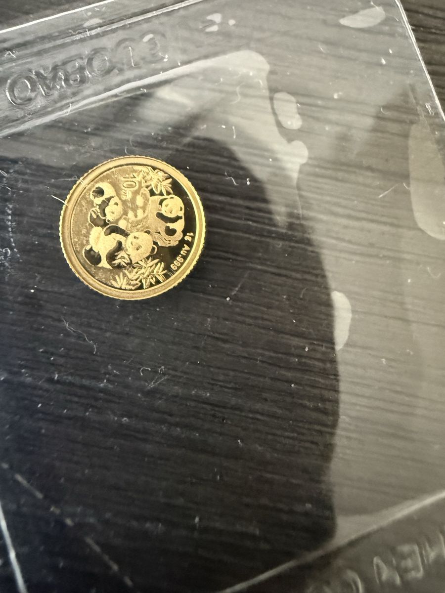 2025 Chinese Gold Panda 10 Yuan 1g .999 Purity Uncirculated Coin with COA