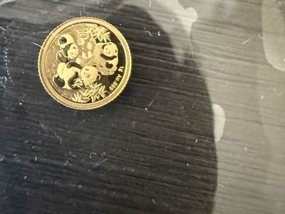 2025 Chinese Gold Panda 10 Yuan 1g .999 Purity Uncirculated Coin with COA