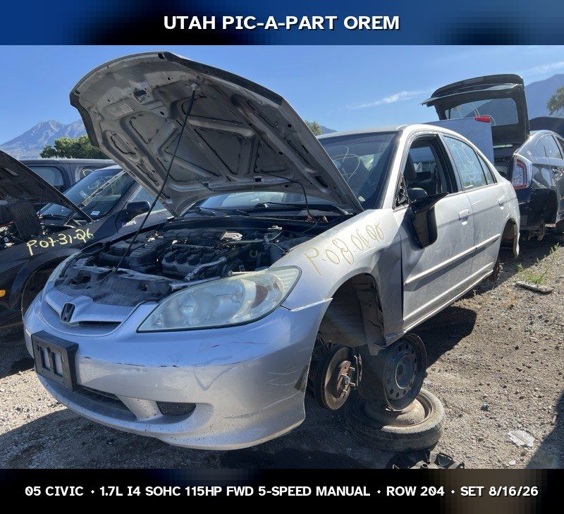 Just In! 2005 Honda Civic Parts - UTPAP Orem