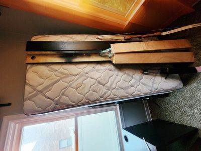 Twin bed with matreress