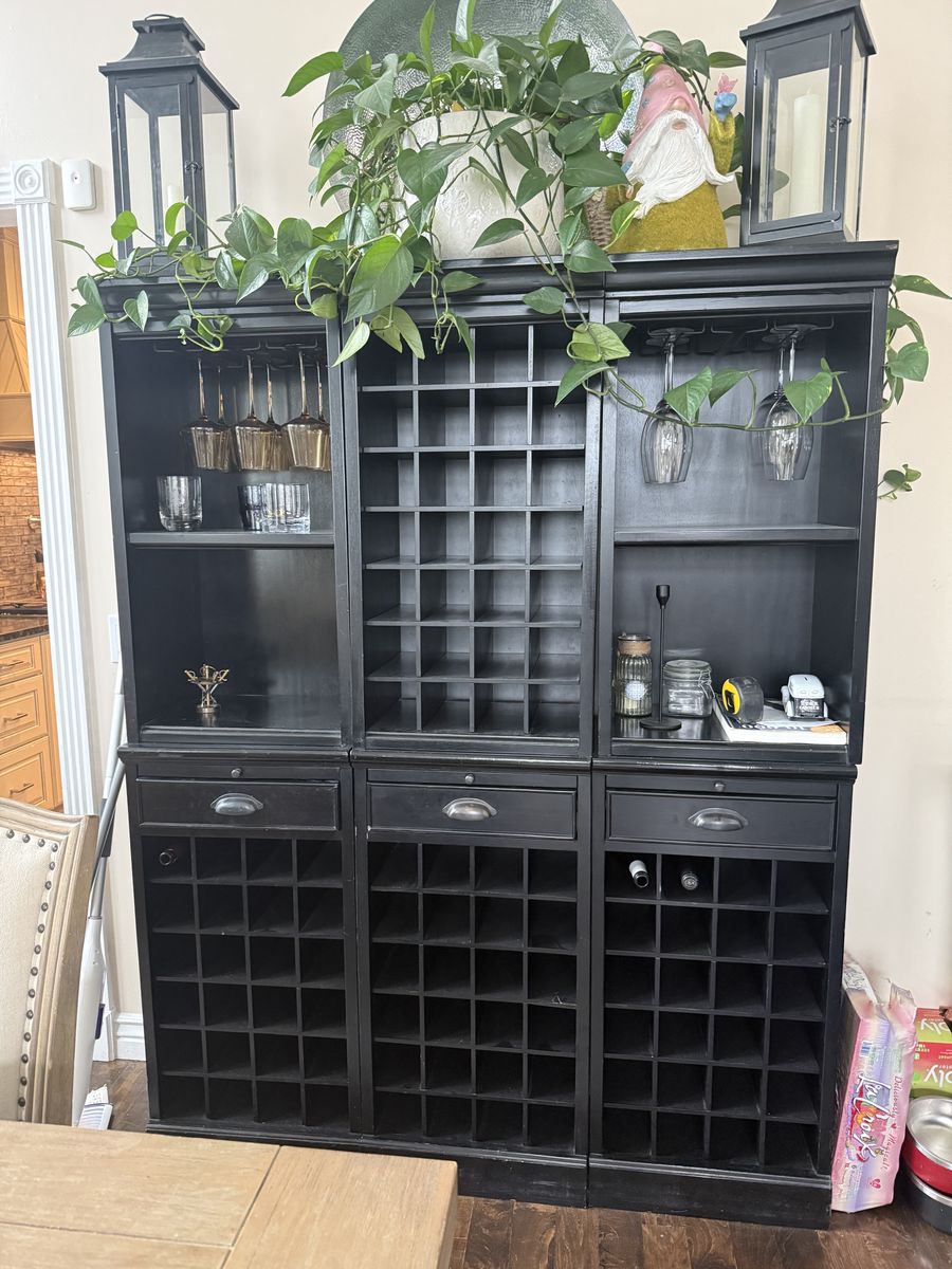 POTTERY BARN~ Black 6 Piece Modular Bar Collection