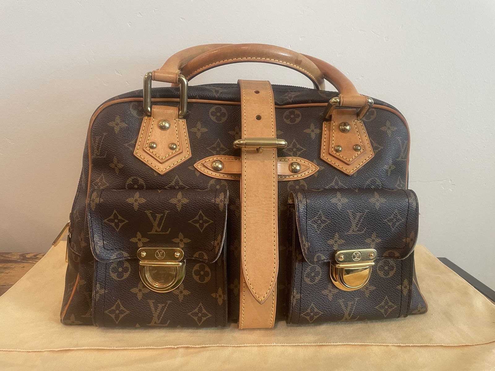 Louis Vuitton Monogram Canvas Handbag — Manhattan