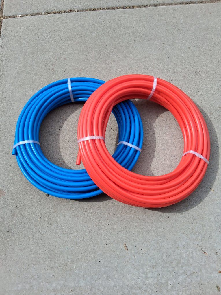PEX hot & cold plumbing coils 100' each