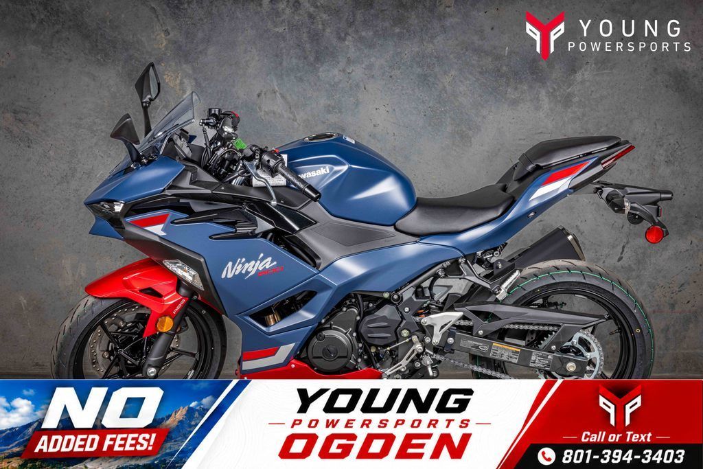 2026 Kawasaki Ninja® 500 ABS Metallic Matte Twilight Blue