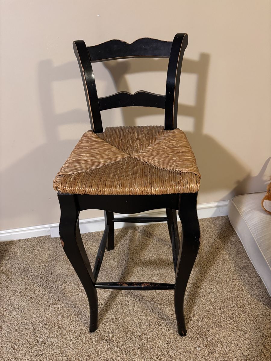 Distressed barstool chairs