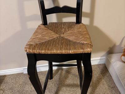 Distressed barstool chairs