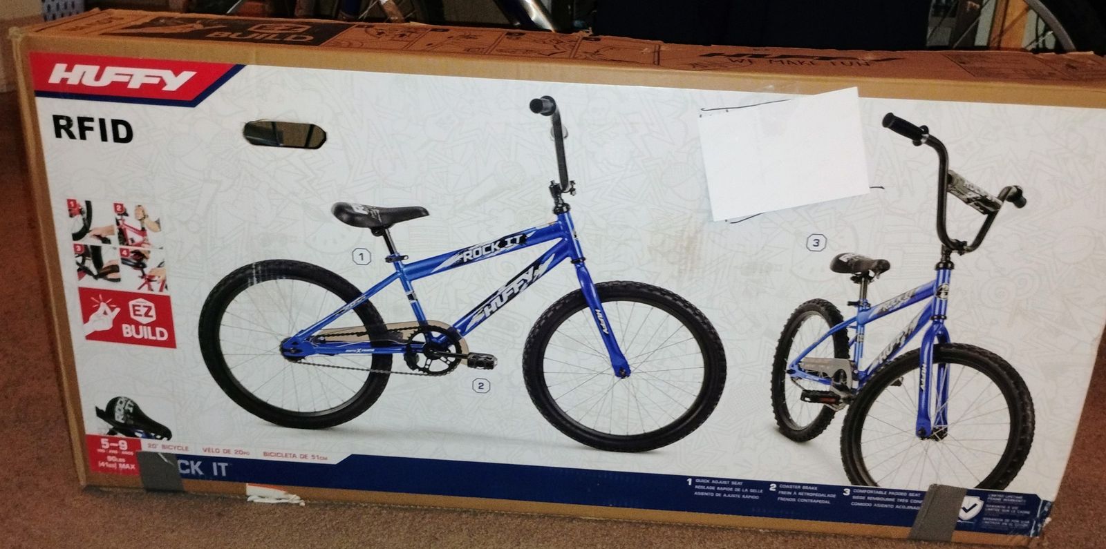 Boys 20" Bike. (Huffy Rock It, Model # 50522L) BRAND NEW!