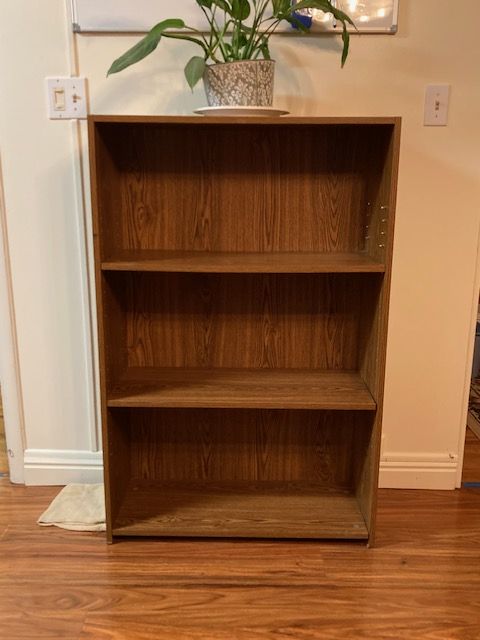 Med-Sized Wooden Bookshelf