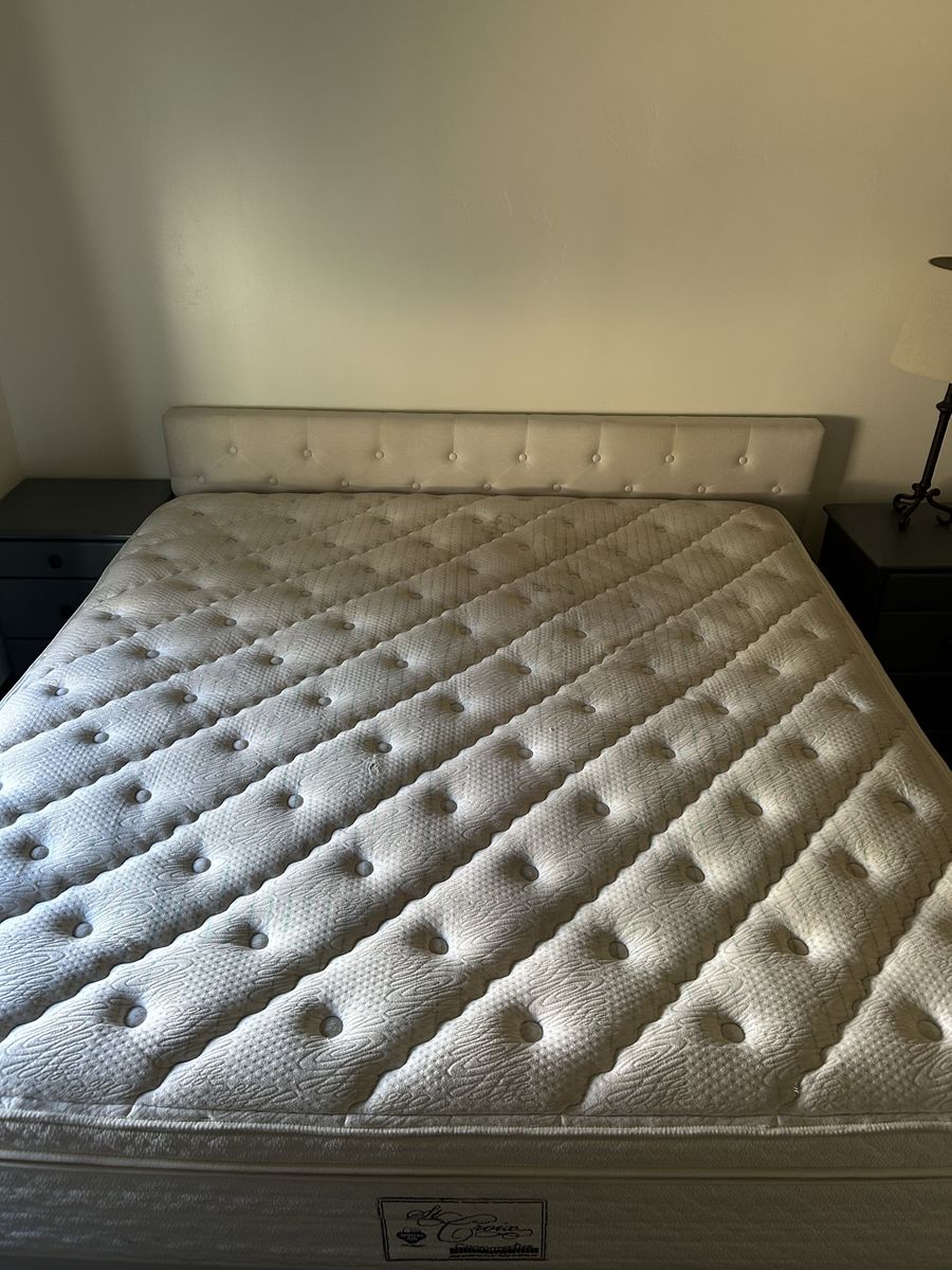 King frame and mattress