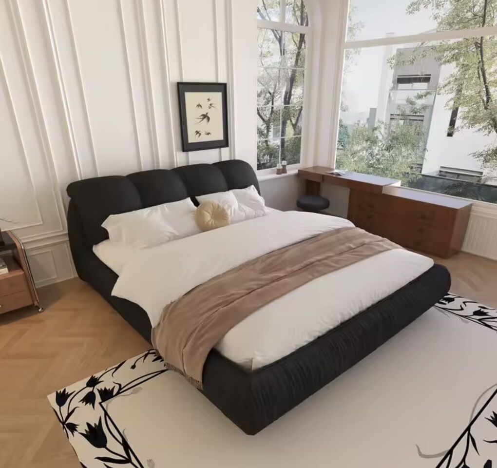 Queen Size Upholstered Platform Bed