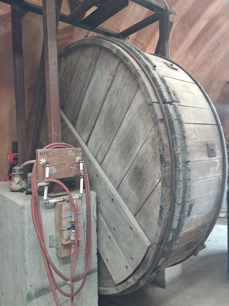 Valley USA Industrial Wooden Barrel Drum - Large Commercial Wood Tumbler