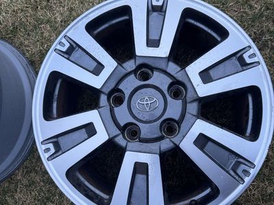OEM tundra and sequoia platinum wheels.