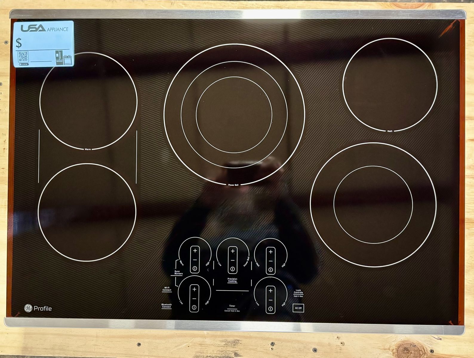 GE PROFILE 30 INCH COOKTOP WITH WARRANTY