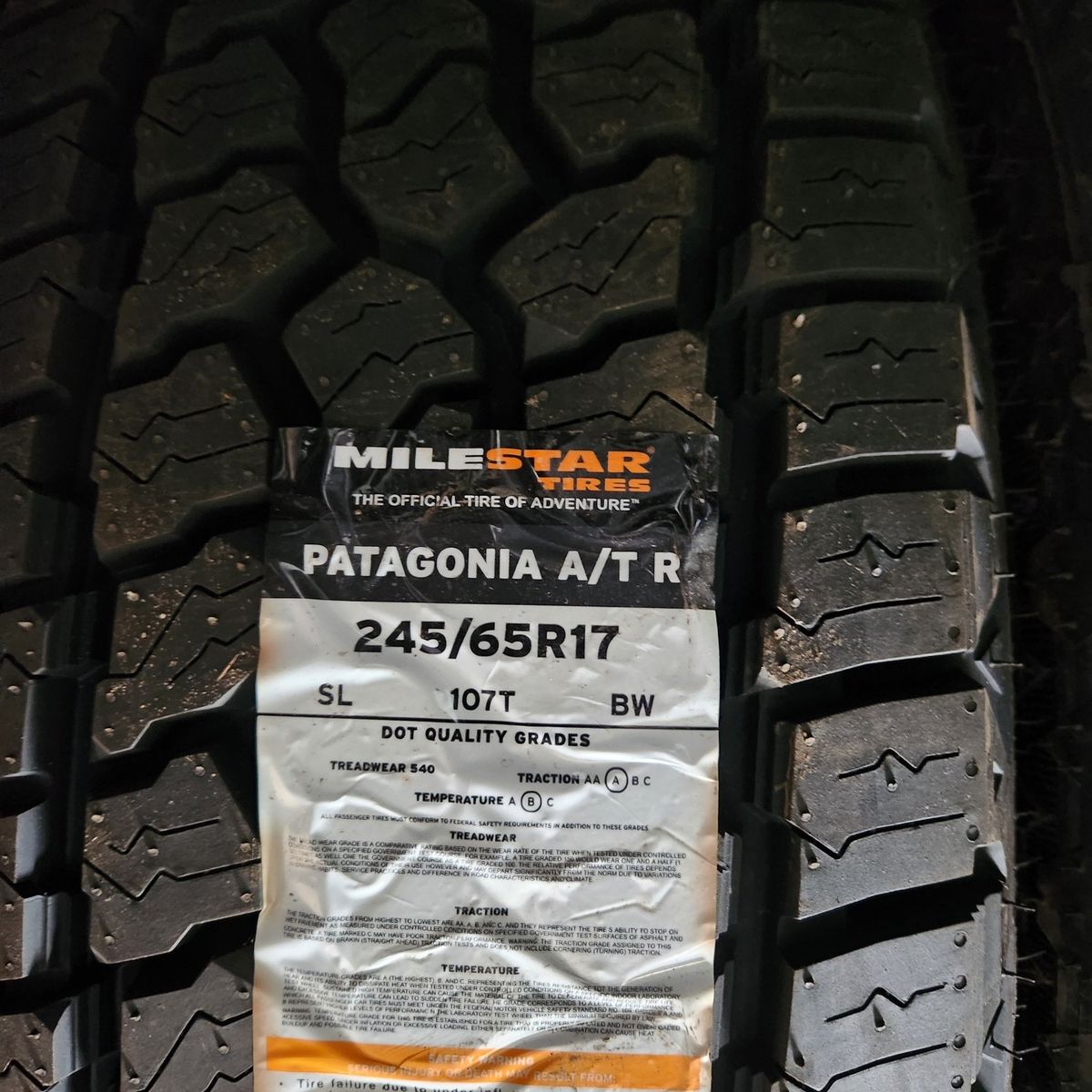 245/65r17 milestar Patagonia atr