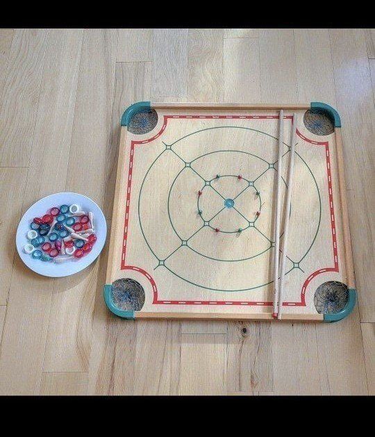 Vintage Carrom Game Table
