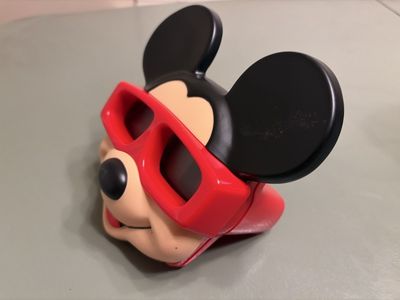 Vintage 1989 Disney Mickey Mouse View-Master 3-D Viewer in Red and Black - Classic Collectible