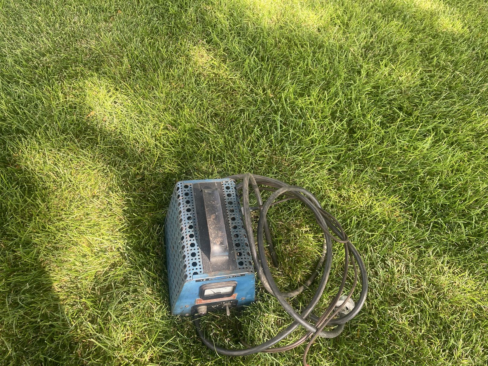 Vintage Sun Electric Battery Charger - Metal Housing with Amp Meter