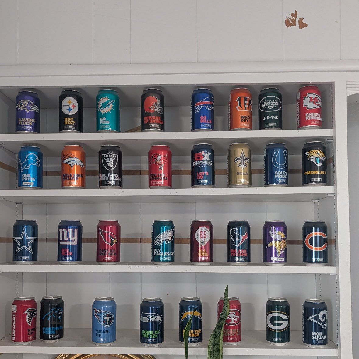 nfl beer cans