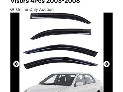 MARDDPair Toyota Corolla Window Visors (4-piece) 2003-2008 - Smoke Tint