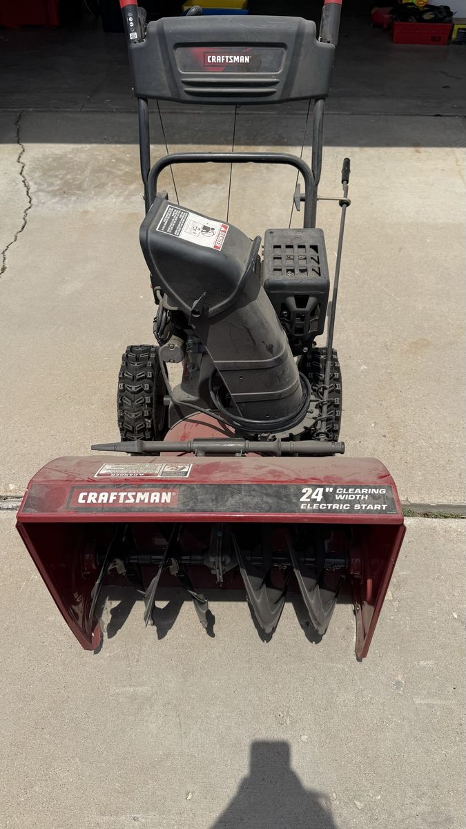 Craftsman 24" Clearing Width Electric Start Gas Snow Blower - Powerful & Reliable