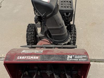 Craftsman 24" Clearing Width Electric Start Gas Snow Blower - Powerful & Reliable