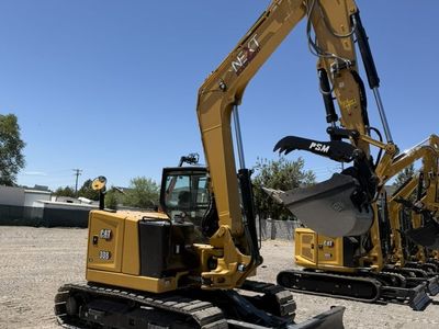 Cat 308 Excavator for Rent - New Model With Claw and Angle Blade