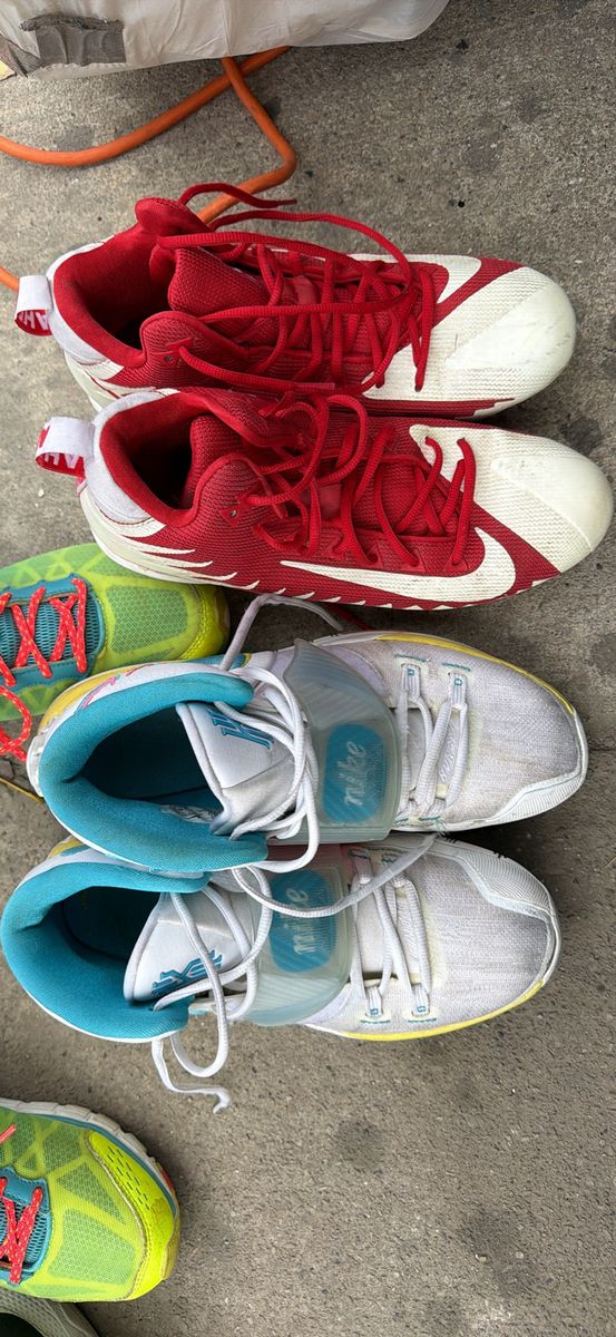 Nike Alpha Menace Cleats and Nike Kyrie 6 Men’s 10