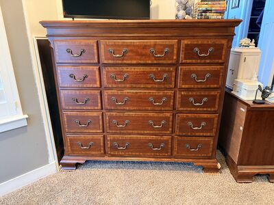 Dresser and King Size Sled Bed Frame