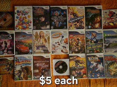Nintendo Wii games $5 each including Lego Indiana Jones 2! Trades considered!