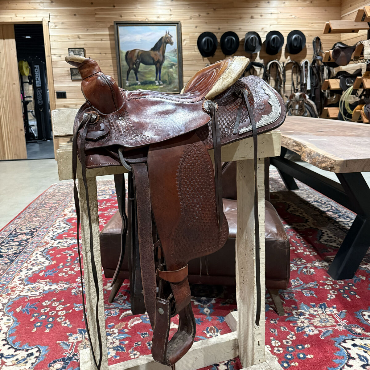 Custom Silver Western Saddle 16