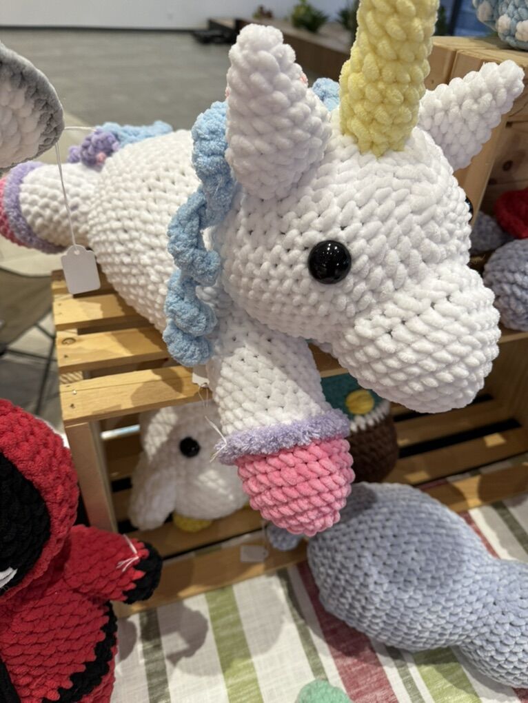 Handmade Crocheted Unicorn Princess Party
