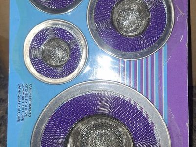 4 Piece Sink Strainer Set in package