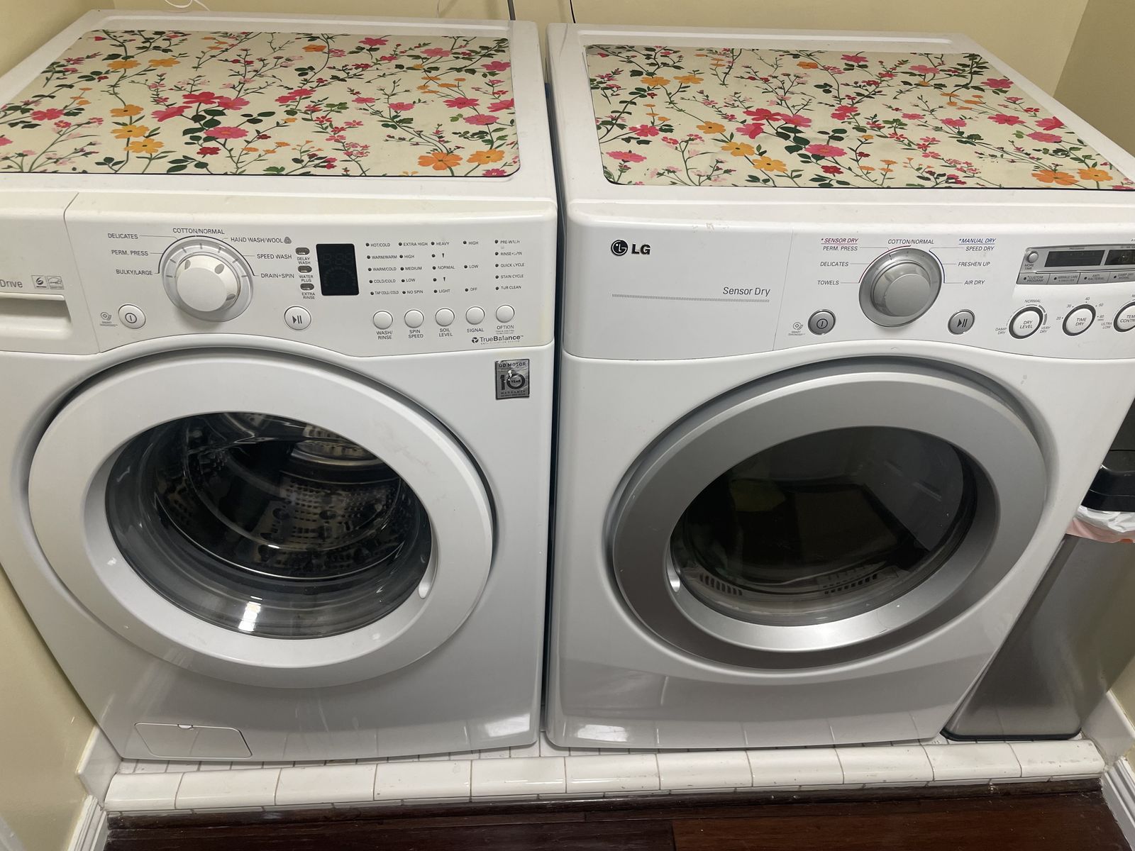 LG washer and dryer front load