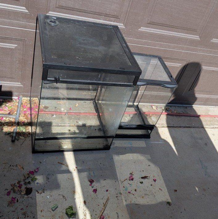 Glass Reptile Terrarium Enclosure Tank Habitat