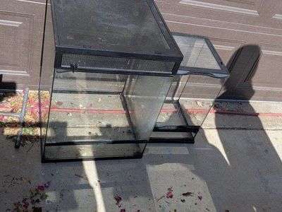 Glass Reptile Terrarium Enclosure Tank Habitat
