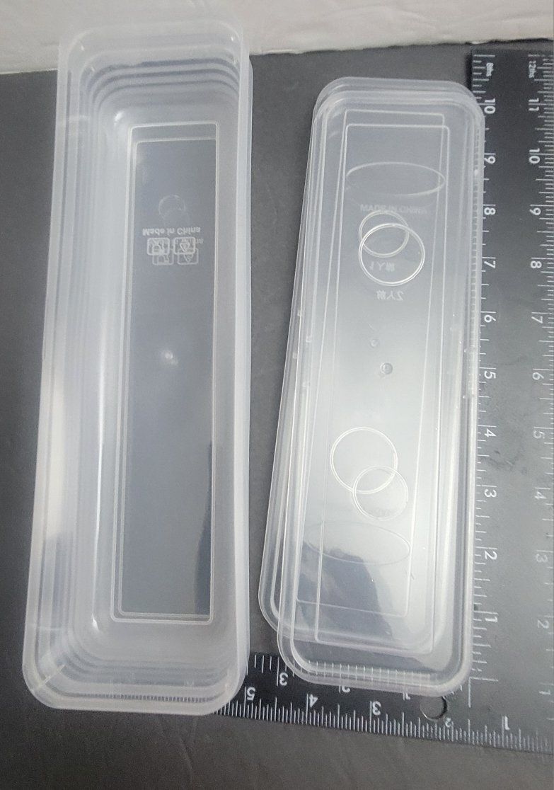 Clear Plastic Refrigerator Storage Containers Set
