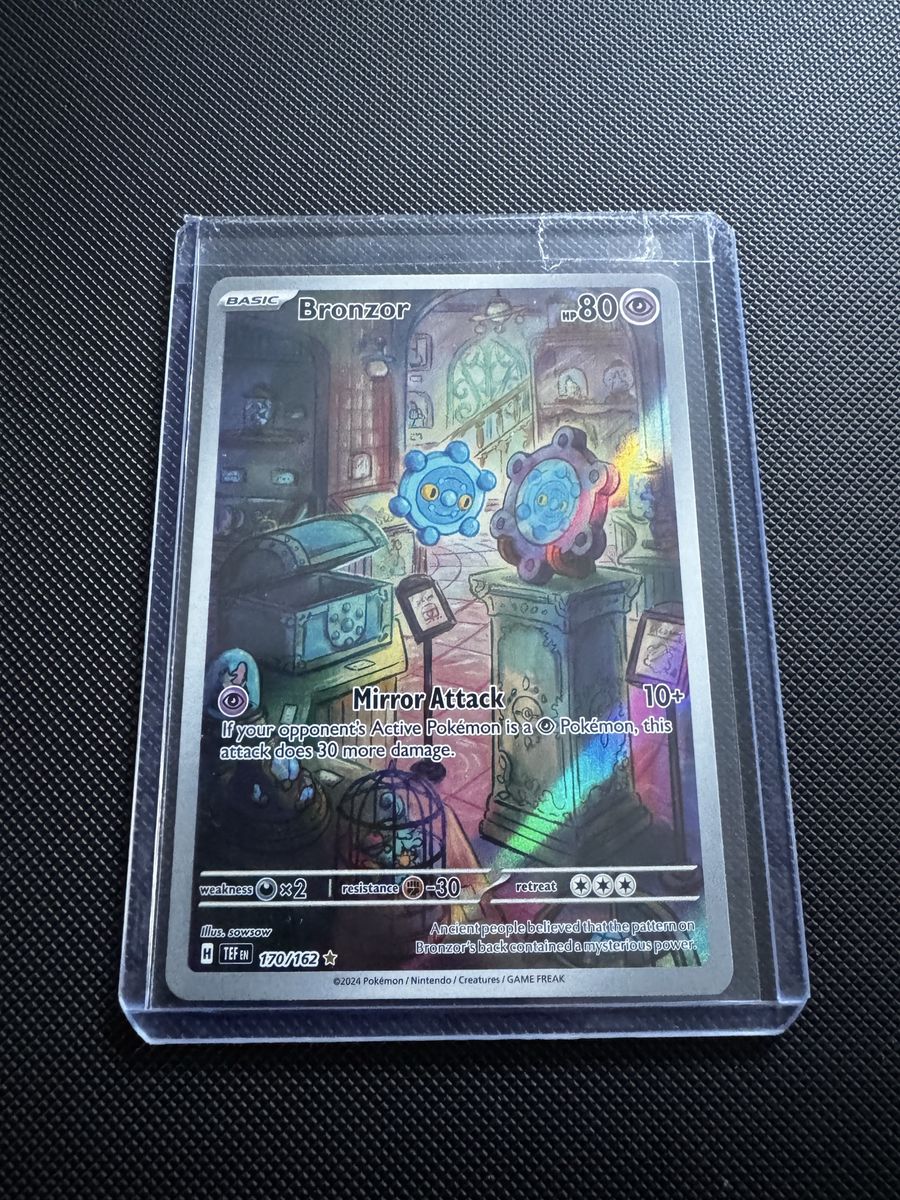 Pokemon Bronzor Illustration Rare 170/162 Temporal Forces Holo Card
