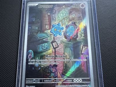 Pokemon Bronzor Illustration Rare 170/162 Temporal Forces Holo Card
