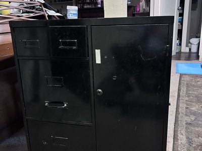 Used Black File Cabinet Need Gone