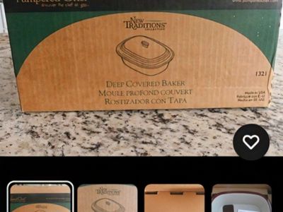 Pampered Chef New Traditions Deep Covered Baker & Tools of the Trade 8 Qt Casserole