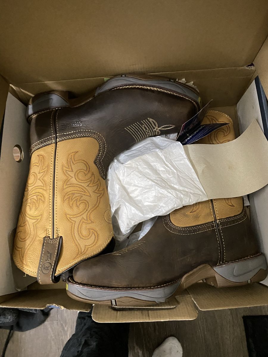Tony Lama steel toe Boots