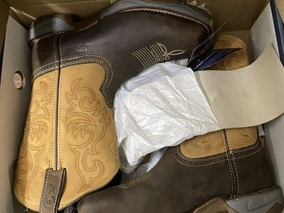 Tony Lama steel toe Boots
